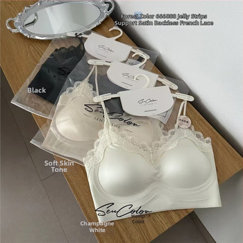 Selgita bralette, ilma õlgeda, fikseeritud kausidega, 3/4 kauss, vormitud kauss õhukese ülaosa ja paksema alusega, nailon kangas, vooder Nylon/Polyamide