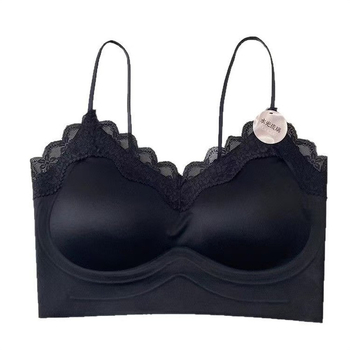 Selgita bralette, ilma õlgeda, fikseeritud kausidega, 3/4 kauss, vormitud kauss õhukese ülaosa ja paksema alusega, nailon kangas, vooder Nylon/Polyamide