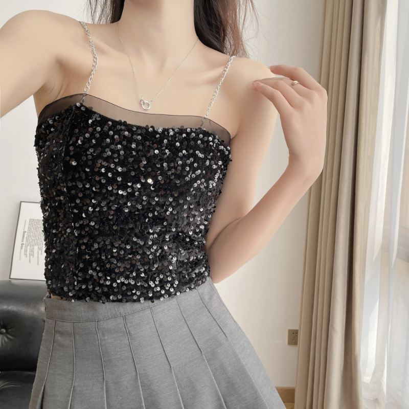 Nylon bez naramenica tube top, dišeći, zaštita od otkrivanja, lijep stražnji dio, 1/2 šalice