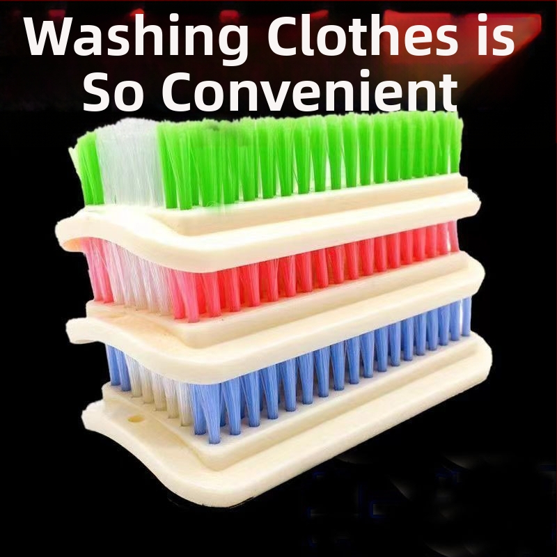 Brush Beauty Kvadratinė PP valymo šepetėlis skalbiniams — švelnus audiniams, kvadratinis dizainas; universalus skalbti drabužius, batus, pūkuotas striukes ir kelnes