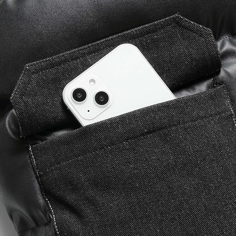 Meeste paks vest polüestri täidisega, vaba lõige, kapuutsita, mitmes taskus, sirge lõige