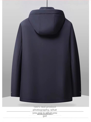 Meeste kapuutsiga sulejope talveks, täidetud valge pardepuugaga, 550 täitejõud, täidis 50–75 g, väliskangas: nylon/spandeks