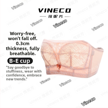 Strapless bandeau rinnahoidja padjadega, täis kauss, nylon, ultra‑peen mold kauss, hingav, mitte libisev