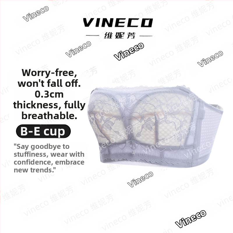 Strapless bandeau rinnahoidja padjadega, täis kauss, nylon, ultra‑peen mold kauss, hingav, mitte libisev