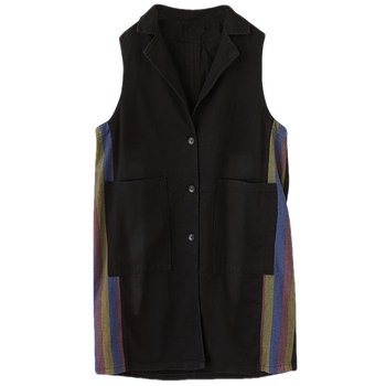 Ženski traper prsluk od pamuka, slobodnog kroja, 80-90% pamuka, pamuk punjenje