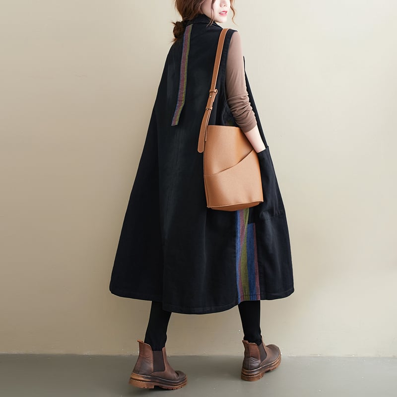 Ženski traper prsluk od pamuka, slobodnog kroja, 80-90% pamuka, pamuk punjenje