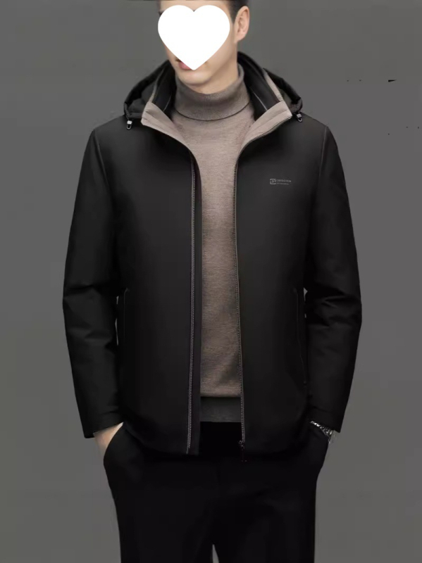 Down jakna s bijelim patkastim downom, sadržaj downa 96-99%, 850 punjenja, poliester materijal, lagana zaštita od hladnoće (-5°C do 0°C)