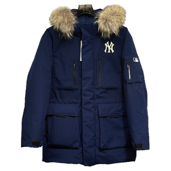 Ženska jakna srednje dužine s perjem, sadržaj perja 96% i više, punjenje >450 g, Chenille tkanina sa Spandexom