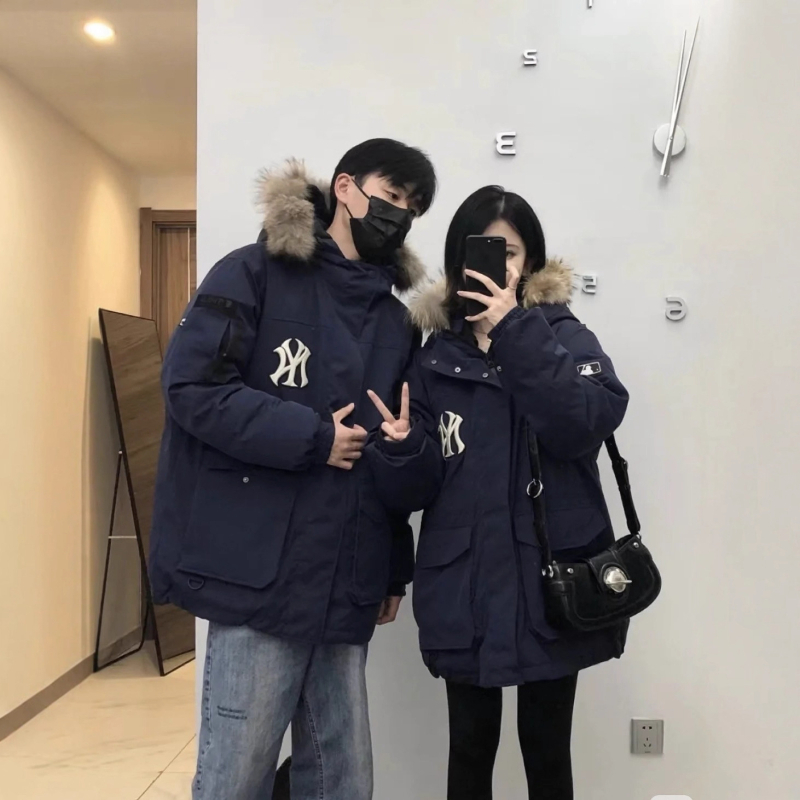 Ženska jakna srednje dužine s perjem, sadržaj perja 96% i više, punjenje >450 g, Chenille tkanina sa Spandexom