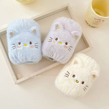 Protectii de mâneci unisex pentru jachete cu puf, pisică brodată în stil cartoon, anti-murdărire, cașmir, broderie, personalizare disponibilă, sezon: iarnă-primăvară-toamnă