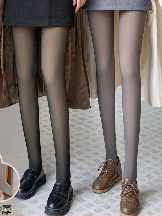 Kõik-ühes naiste püksid fleece vooderdusega, polüesterkangas, paksud ja soojad, kõrge elastus