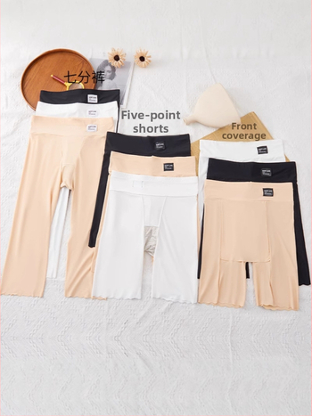 All-in-One püksid Ice Silk materjalist, peamine materjal nylon, cropped pikkus, õhukesed, tihe istuvus