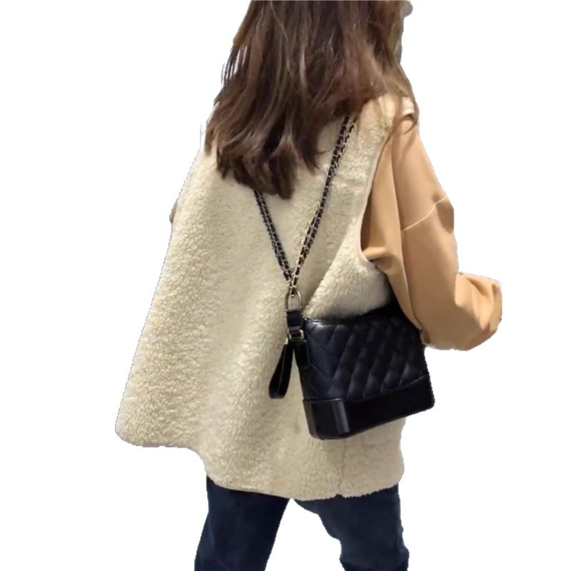 Vesta kardigan od ovčje vune, labav kroj, V-izrez, jesen 2025