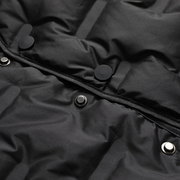 Talvise sulevest, õhuke lõige, V-kaelus, ühe rea kinnitused, külje taskud, üle 91% sule