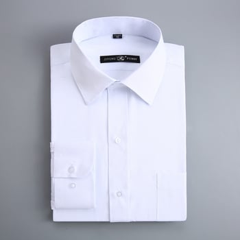 Cămașă, Business, Croială lejeră, Guler pătrat, Mâneci lungi, 95% poliester