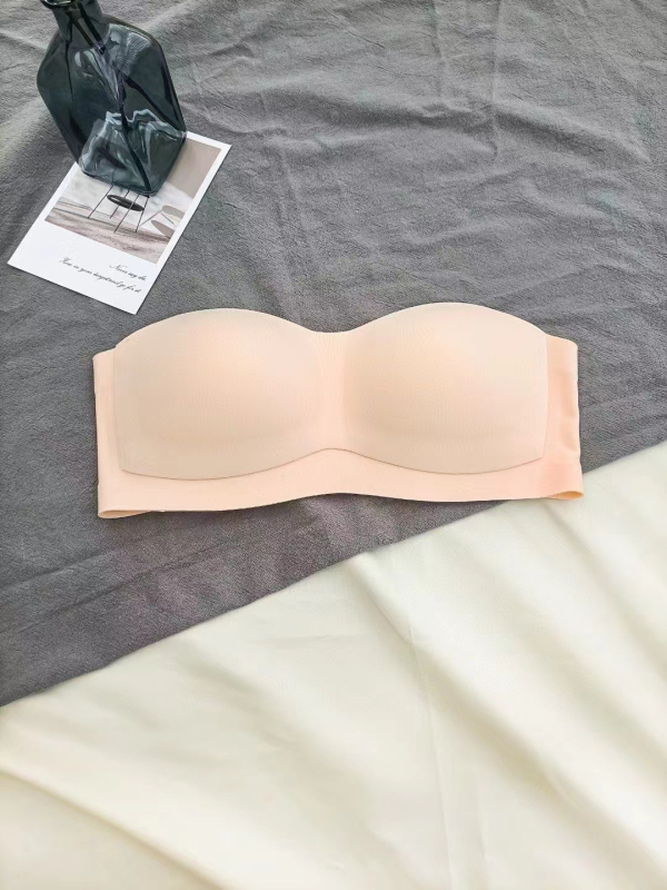 Sutien fără bretele, anti-alunecare, fără fir, invizibil, cupe 3/4, subțiri, modelate