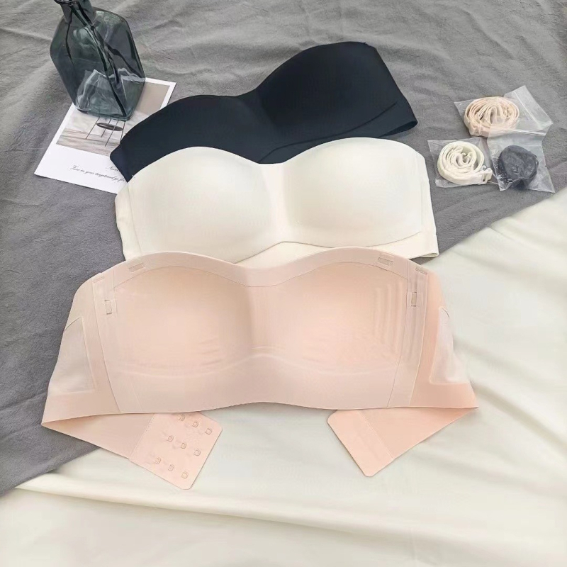 Sutien fără bretele, anti-alunecare, fără fir, invizibil, cupe 3/4, subțiri, modelate