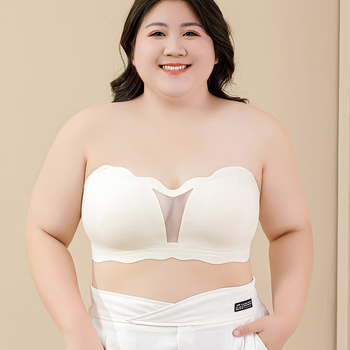 Sutien bez naramenica za veliku veličinu, ljetni tanki model, protusklizni, oblikuje dekolte, wrap-top