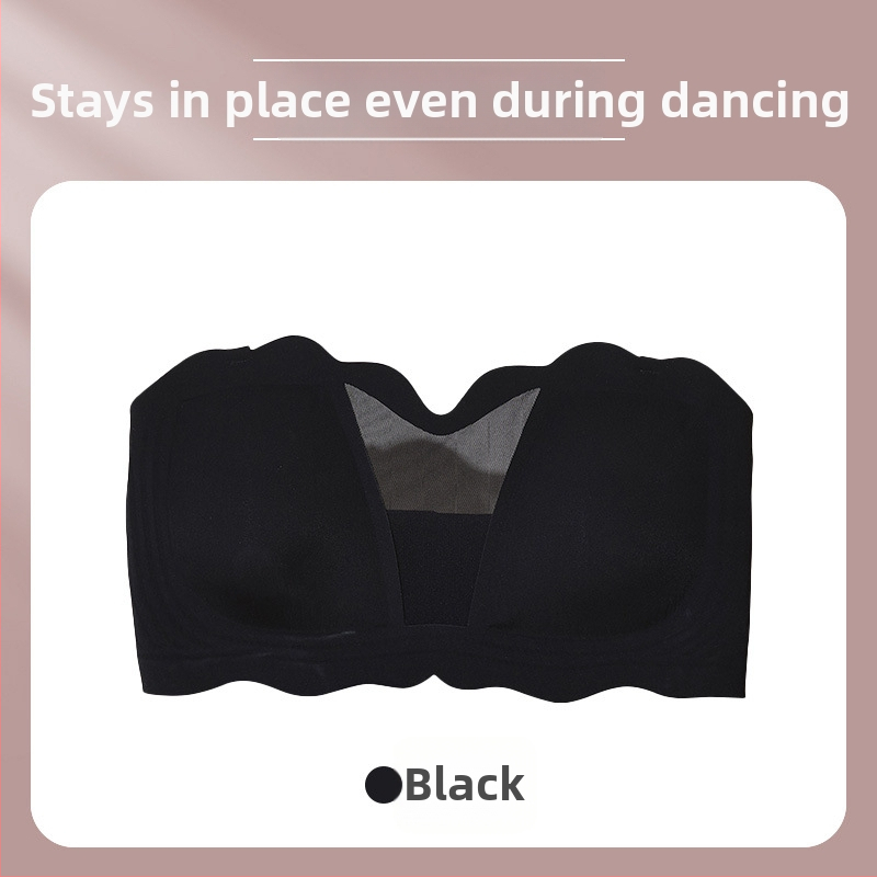 Sutien bez naramenica za veliku veličinu, ljetni tanki model, protusklizni, oblikuje dekolte, wrap-top