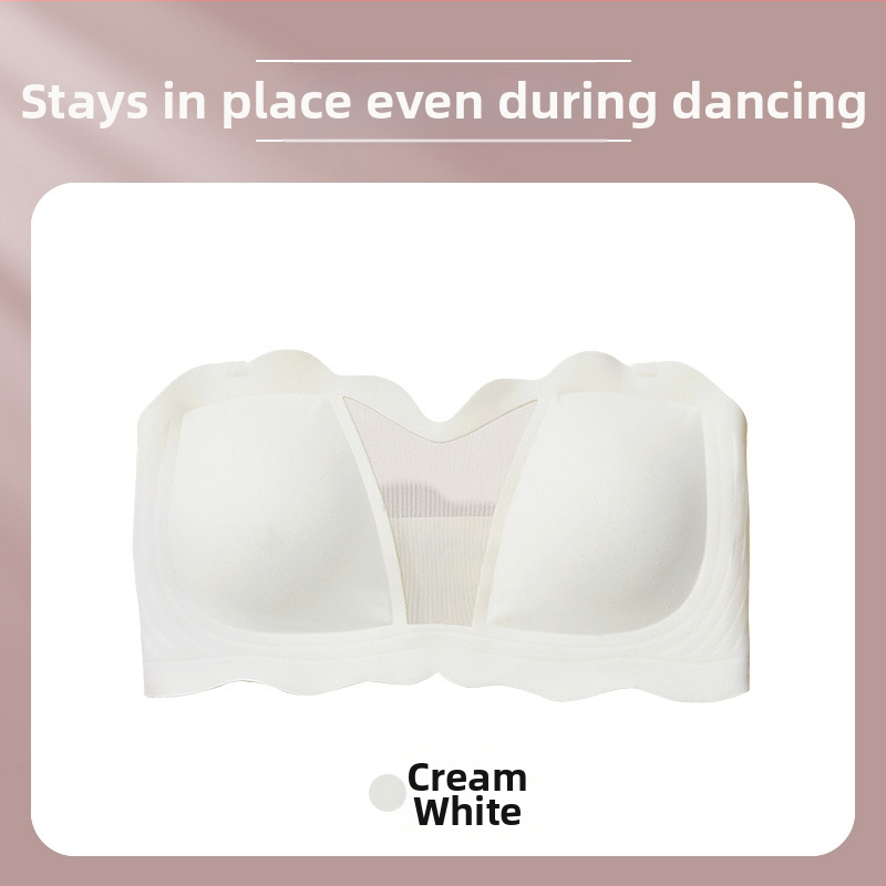 Sutien bez naramenica za veliku veličinu, ljetni tanki model, protusklizni, oblikuje dekolte, wrap-top