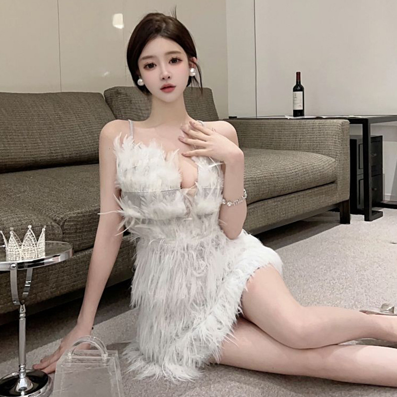 Ženska haljina bez rukava s V‑izrezom, A‑linija, kratka suknja, elastični poliester, jednobojna