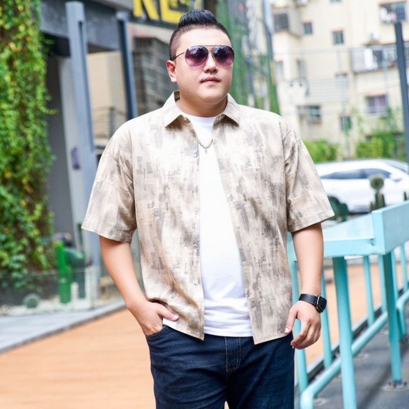 Muška košulja u kineskom stilu, kratki rukav, ovratnik s klopom, poliester, 95% poliester, pogodna za sve sezone