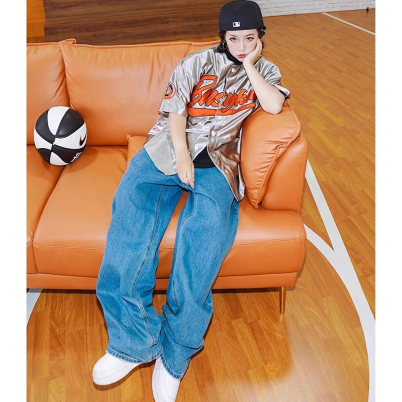 Ljetna unisex košulja s kratkim rukavima, u srebrnoj boji, širokog kroja, casual stil inspiriran fakultetom, jednobojna