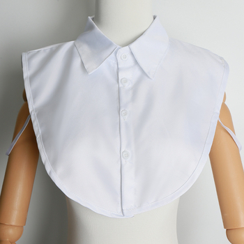 Női hamis gallér inghez – dekoratív, sokoldalú gallér álló, kör és négyzet alakú stílusokkal; anyag: nylon szál, bélés: poliészter-pamut, szélesség: 40 cm, minta: egyszínű, stílus: egyszerű.