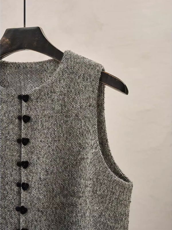 Ženska veste od baršuna s patchworkom, elegantan slojeviti dizajn u kineskom stilu, široka silueta, plus veličina.