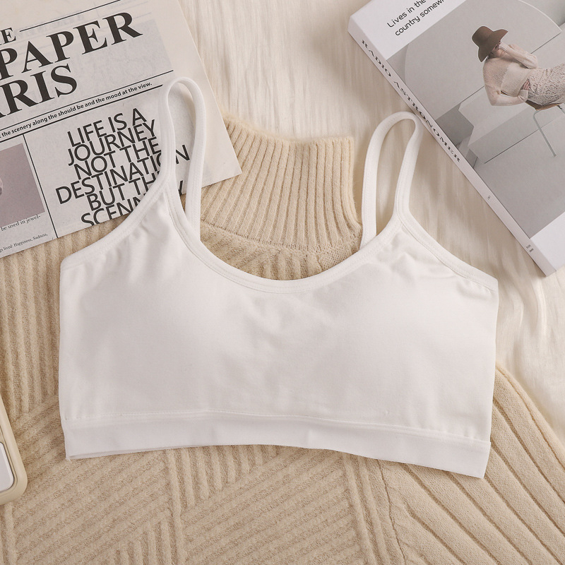 Din bumbac 100%, bustier tubular top, cupă 3/4, cupe subțiri modelate, stil vestă, sport lejer