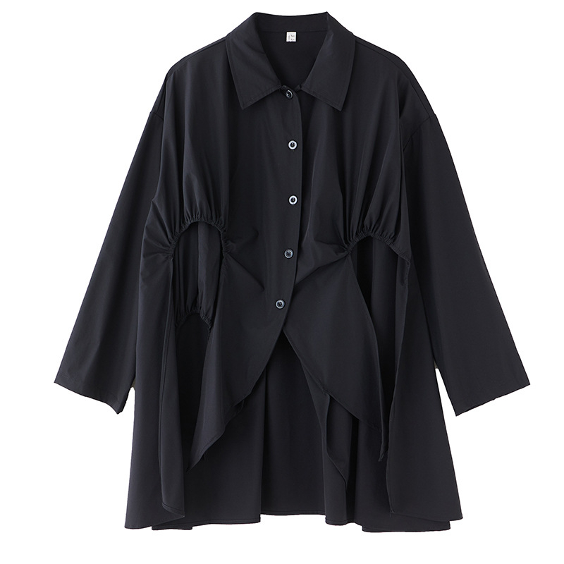 Moteriški Patchwork marškiniai su literatūros retro stiliumi, 5/4 rankovės, pavasaris 2025