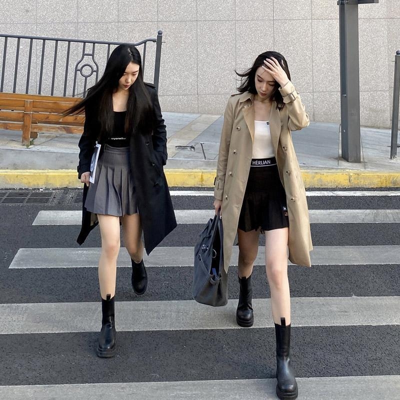 Ženski pamučni windbreaker kaput s ovratnikom od saka, dugi rukavi, epaulette detalji, 95% pamuk, gradski stil, proljeće 2023