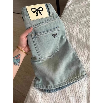 Ženska kratka A-linijska suknja od tkanine Cowboy - elegantno ljetno radno odijevanje 2024