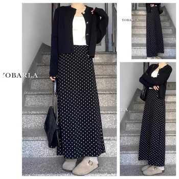 Ženska midi A-linijska suknja s visokim pojasom, plus size, geometrijski uzorak, poliester, mikroelastičnost, casual ljetni stil
