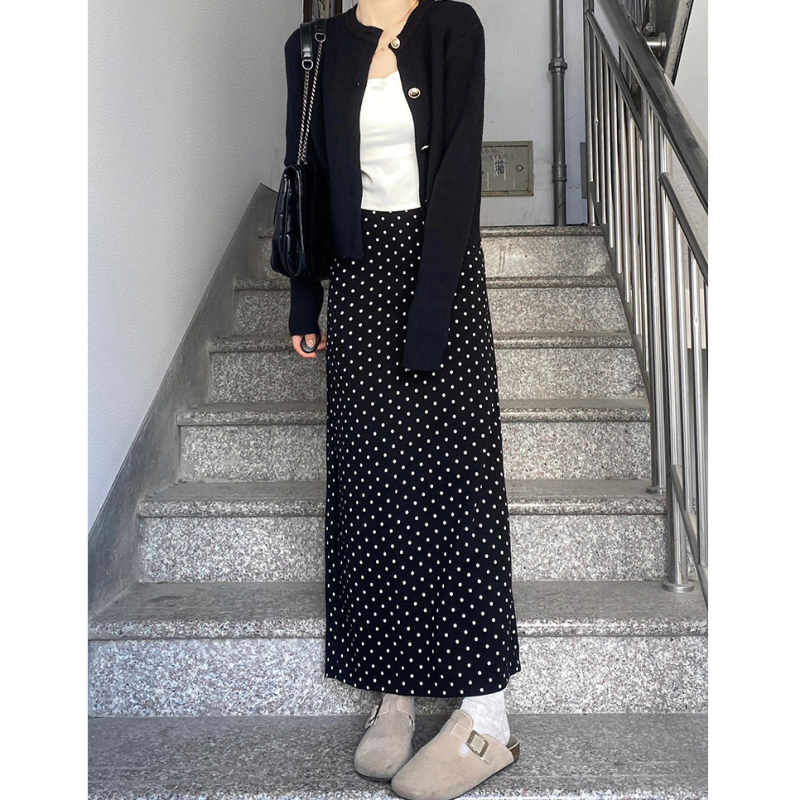 Ženska midi A-linijska suknja s visokim pojasom, plus size, geometrijski uzorak, poliester, mikroelastičnost, casual ljetni stil