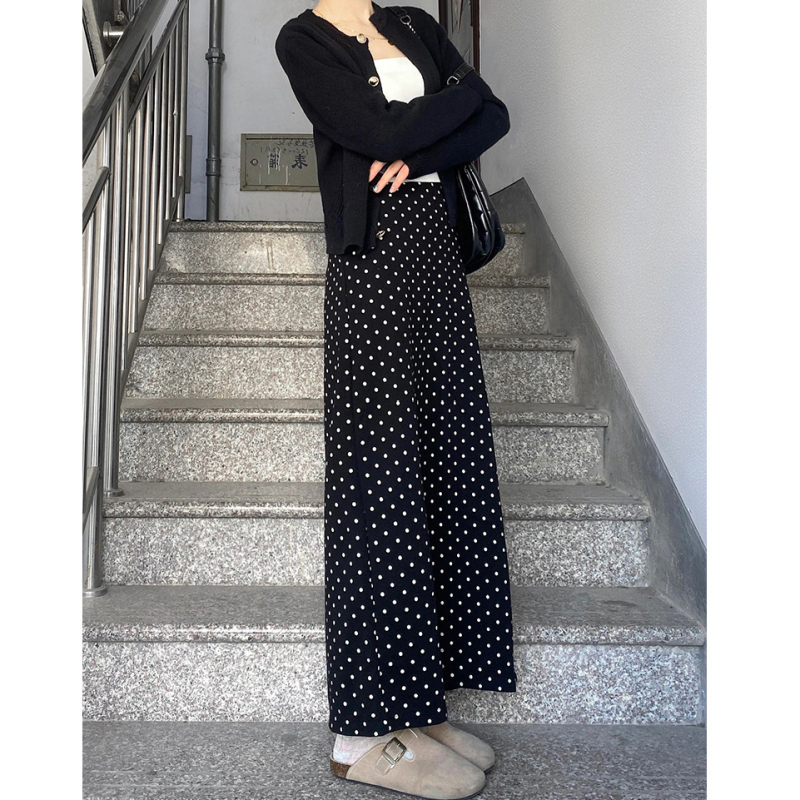 Ženska midi A-linijska suknja s visokim pojasom, plus size, geometrijski uzorak, poliester, mikroelastičnost, casual ljetni stil