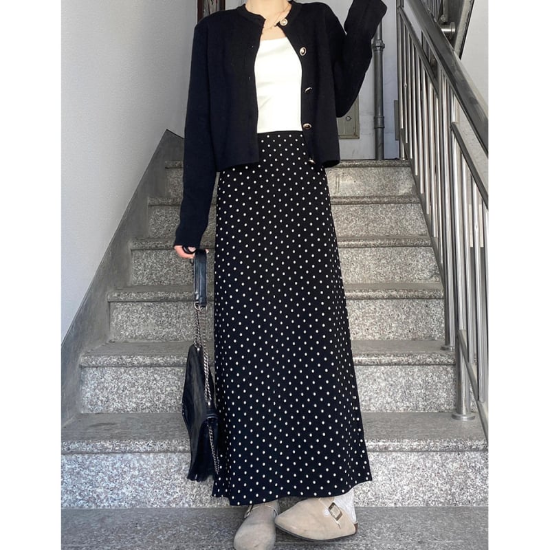 Ženska midi A-linijska suknja s visokim pojasom, plus size, geometrijski uzorak, poliester, mikroelastičnost, casual ljetni stil