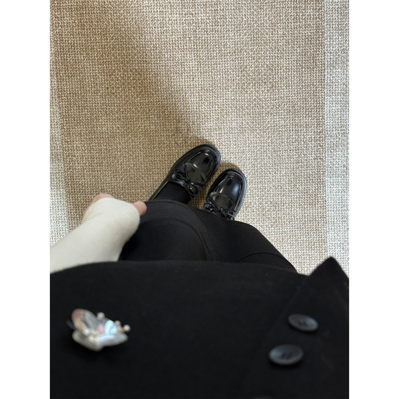 Trostruki set: pleteni top, 3D cvijeće vest i midi suknja; Hepburn stil, korejsko-francuska inspiracija; poliester ≥95%