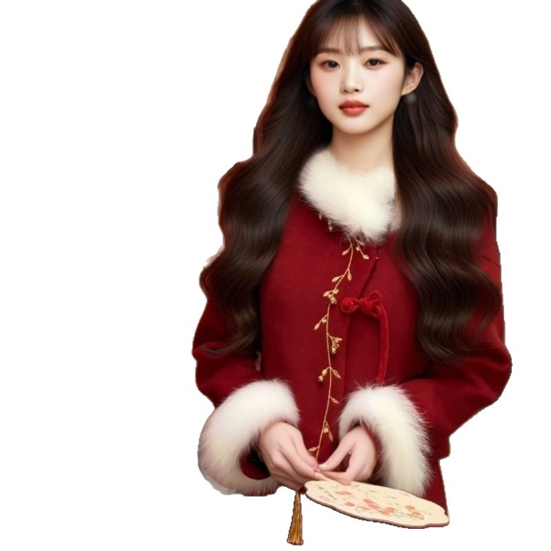 Niuxu ženski zimski set suknja i jakna, poliester tkanina, 95%+ poliester, vezenje, zima 2025