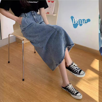 Suknja s A-linijom, kratka, pamuk tkanina, retro stil (50-70% pamuk, Ljeto 2023)