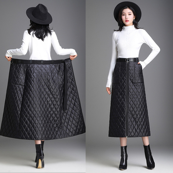 A-linijska quiltana suknja, uzorak prugica/karirano, tkanina imitacije pamuka, glavni materijal 80-90% poliestera, jesen 2025