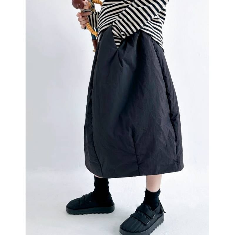 Zimska 2023 topla prešivena suknja od akrilnog vlakna, >95% glavni materijal, elegantan uredski stil