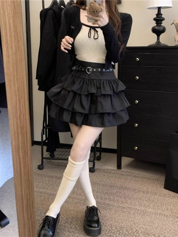 Suknja A-linije s visokim strukom, puhasta poliester tkanina, mikroelastičnost, bez glačanja (ljeto 2025)