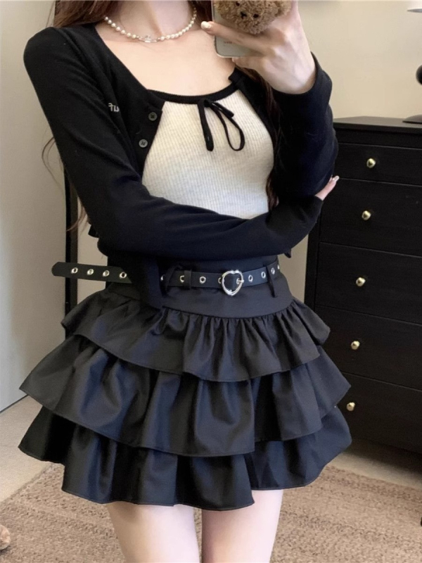 Suknja A-linije s visokim strukom, puhasta poliester tkanina, mikroelastičnost, bez glačanja (ljeto 2025)