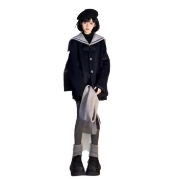 Ženski dvodijelni set: kaput i suknja od Chenille, zima 2025, uski kroj, dugi rukavi