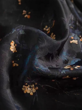 Kineskog stila jacquard oversize midi suknja, visok pojas, poliesterska mješavina, kolazna izrada, ljeto 2025