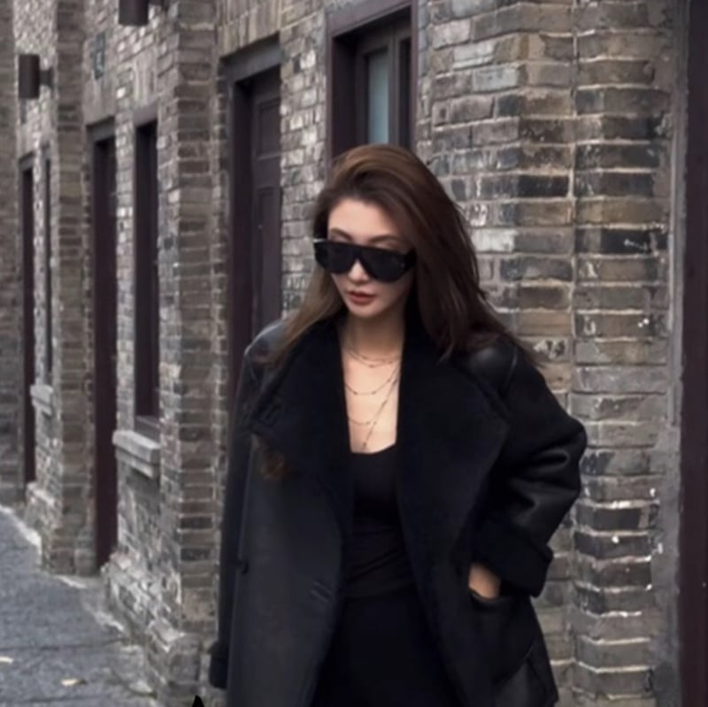 Kiki City Hunter Zimska topla shearling jakna 25W92