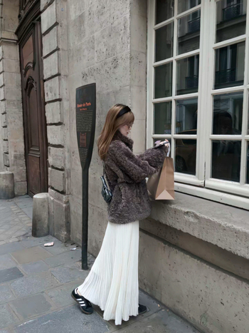 Umelá kožušina krátky zimný kabát, japonsko-kórejský voľný štýl, stojací golier, dlhé rukávy, pre ženy