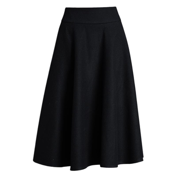 Sukňa A-línie z PVC, stredná dĺžka, elastický materiál, jednoduchý vzor