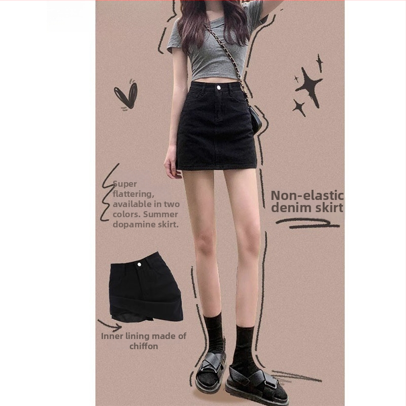 Denimová A-línia sukňa, krátka dĺžka, bavlna 50–70%, jar 2025.